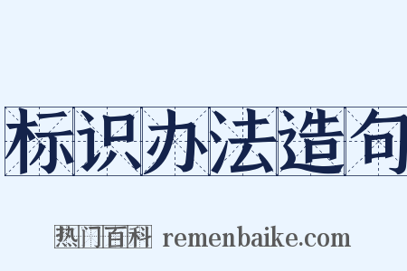 标识办法造句是什么意思的图片